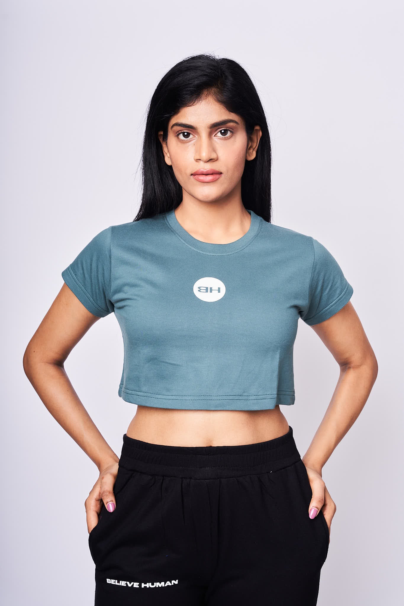 OLIVE GREEN CROPTOP